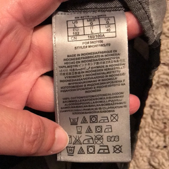 🖤GUESS BLACK LABEL MENS PLAID L/S SHIRT SIZE L🖤 - Picture 9 of 10